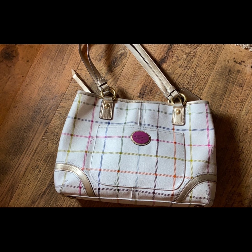Coach Tartan Plaid handbag-AUTHENTIC.
